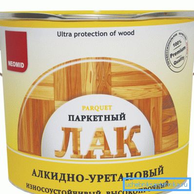 Laque de parquet alkyde-uréthane. Laque de parquet alkyde-uréthane.