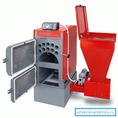 Chaudière automatisée avec dispositif d'alimentation automatique Chaudière automatisée avec dispositif d'alimentation automatique