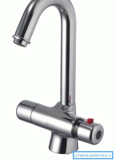 Mélangeurs sans contact - un nouveau mot dans la technologie, la température de l'eau chaude du robinet est réglée à l'avance, ce qui augmente considérablement le confort d'utilisation Mélangeurs sans contact - un nouveau mot dans la technologie, la température de l'eau chaude du robinet est réglée à l'avance, ce qui augmente considérablement le confort d'utilisation