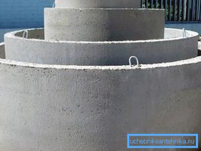 1135 Anneaux de béton de différents diamètres