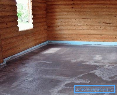 1198 Sol en béton dans le bain