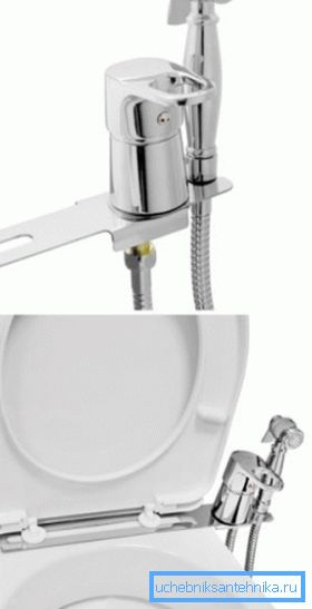 La console de bidet avec mélangeur peut être installée sur les toilettes La console de bidet avec mélangeur peut être installée sur les toilettes
