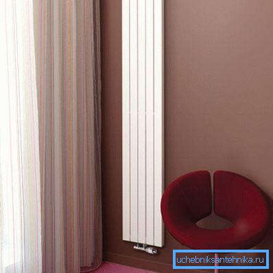Radiateur vertical bimétallique