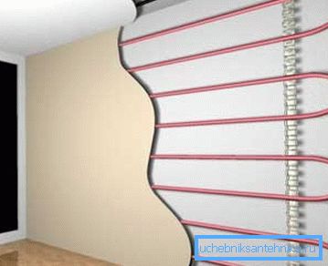 Grâce aux tuyaux, la chaleur rayonne non seulement de la batterie, mais également de tout le mur. Grâce aux tuyaux, la chaleur rayonne non seulement de la batterie, mais également de tout le mur.