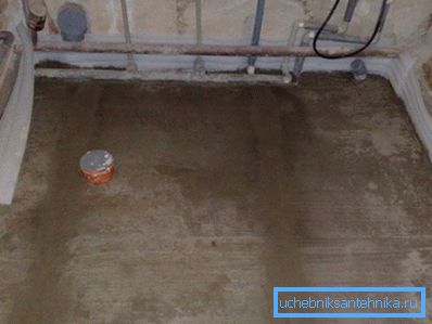 Projet de chape dans la salle de bain Projet de chape dans la salle de bain