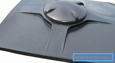 Réservoir en plastique plat noir Réservoir en plastique plat noir