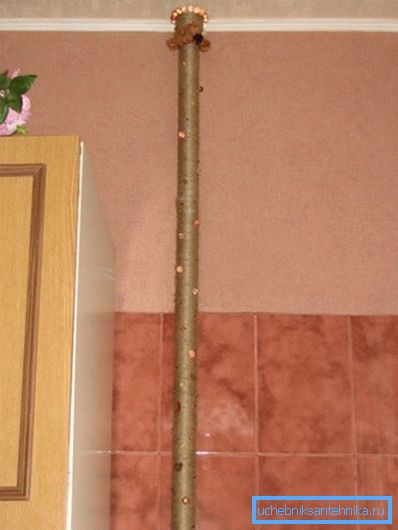 Décorer le tuyau de chauffage dans la cuisine Décorer le tuyau de chauffage dans la cuisine