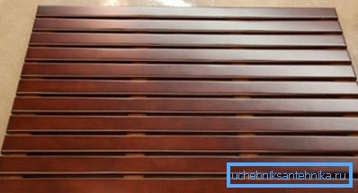 Receveur de douche en bois 90x90 mm tick.