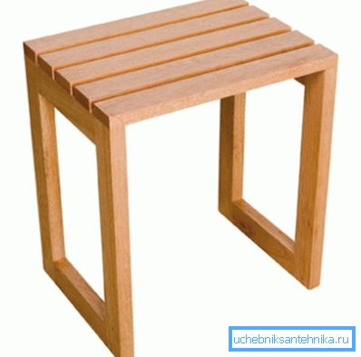 Tabouret en bois pour cabine de douche approprié pour le bain ou la maison de campagne Tabouret en bois pour cabine de douche approprié pour le bain ou la maison de campagne