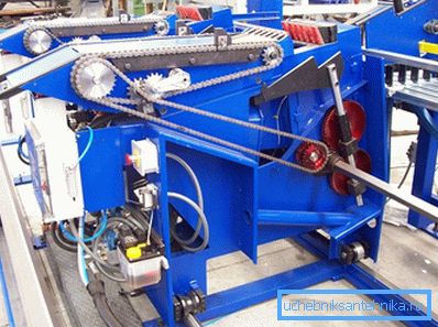 Machine à couper les tuyaux à disque. Lignes à enroulement multiple