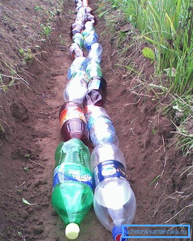 Drainage des bouteilles en plastique Drainage des bouteilles en plastique