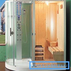 Douche et sauna à la fois Douche et sauna à la fois