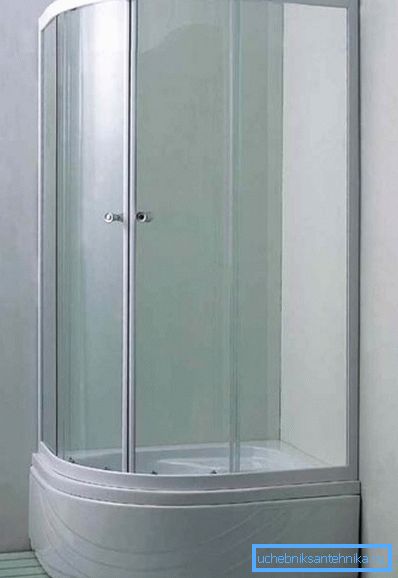 Cabine de douche 100x80 cm avec un bac profond