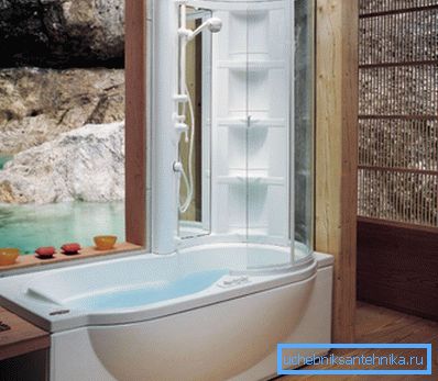 Cabine de douche avec baignoire Cabine de douche avec baignoire