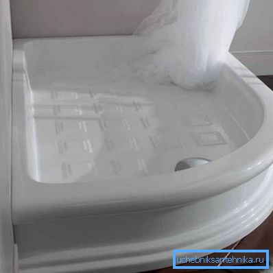 Cabine de douche avec haut plateau en céramique 120x90.