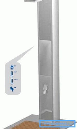 Colonne de douche avec commandes tactiles Colonne de douche avec commandes tactiles