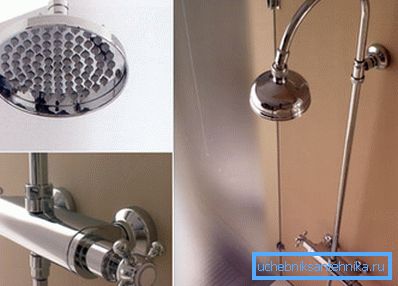 Support de douche avec mitigeur Support de douche avec mitigeur