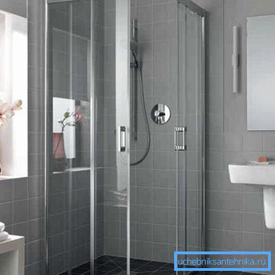 Coin douche 110x90 cm avec portes coulissantes Coin douche 110x90 cm avec portes coulissantes