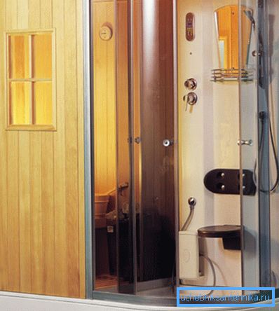 Les cabines de douche avec sauna et bain turc ont des dimensions compactes. Les cabines de douche avec sauna et bain turc ont des dimensions compactes.