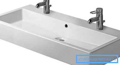 Double vasque Vero de la société allemande Duravit. Double vasque Vero de la société allemande Duravit.