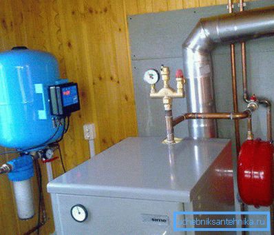 Chaudière à double circuit pour le bois et l'électricité