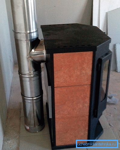 La cheminée devrait avoir un réservoir pour recueillir le condensat, une bonne isolation thermique et un piège à flamme. La cheminée devrait avoir un réservoir pour recueillir le condensat, une bonne isolation thermique et un piège à flamme.