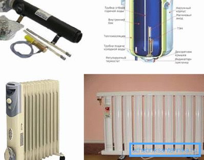 Réchauffeur électrique pour le chauffage - types et tailles