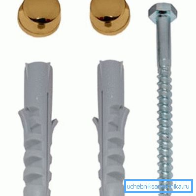 Fixation avec des chevilles - la méthode la plus simple et commune. Fixation avec des chevilles - la méthode la plus simple et commune.