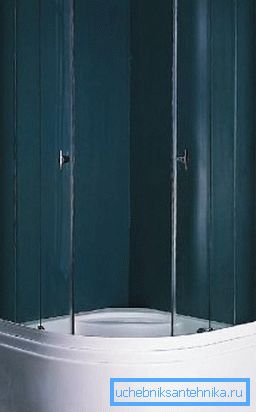 Photo d'une cabine de douche d'une superficie égale à un mètre carré