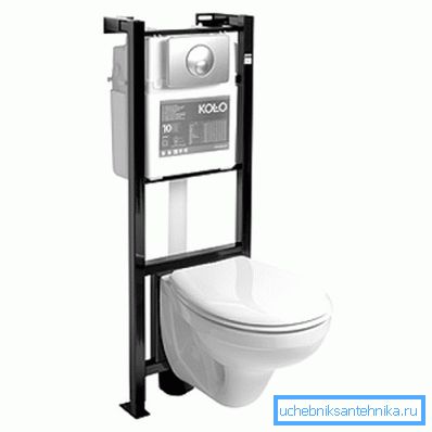 Installation photo avec toilettes montées.