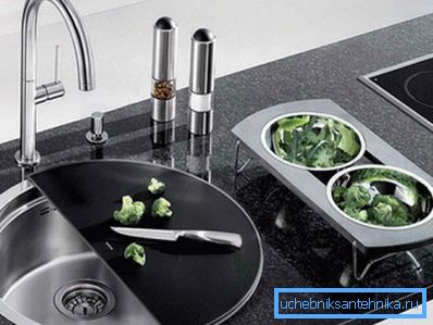 Photo de l'évier dans la cuisine. Photo de l'évier dans la cuisine.