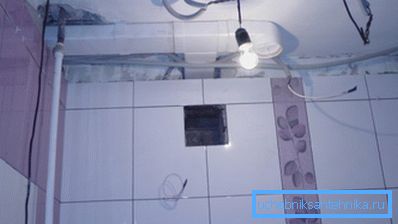 Photo de l'évent dans la salle de bain Photo de l'évent dans la salle de bain