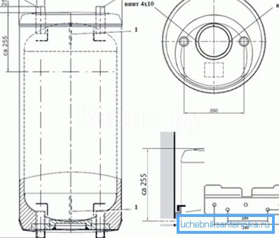 Dimensions d'un petit accumulateur de chaleur