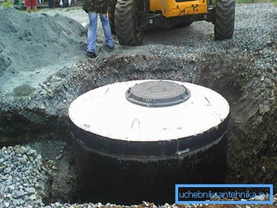 874 Fosse scellée d'anneaux de béton