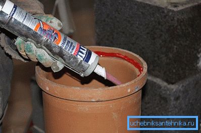 Utilisation de mastic lors de l'assemblage de cheminées Utilisation de mastic lors de l'assemblage de cheminées