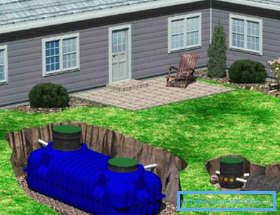 Système de nettoyage prêt pour l'installation sur une parcelle d'une maison de campagne. Système de nettoyage prêt pour l'installation sur une parcelle d'une maison de campagne.