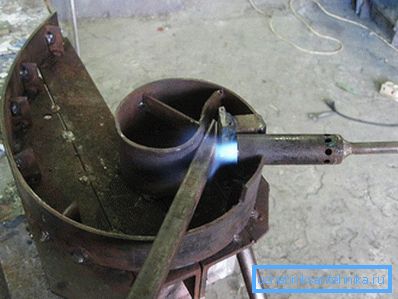 Chauffer le brûleur et plier Chauffer le brûleur et plier