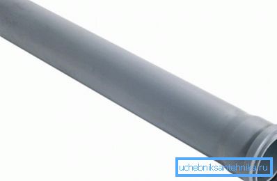 Tuyau d'égout 40 PP avec une cloche: diamètre 40 mm, longueur 500 mm
