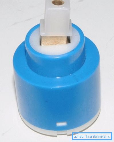 Cartouche ou boîtier de robinet pour mélangeurs importés avec embout en plastique
