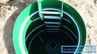 Caisson avec échelle pour réparation de puits Caisson avec échelle pour réparation de puits