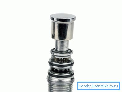 Bouton avec joints toriques Bouton avec joints toriques