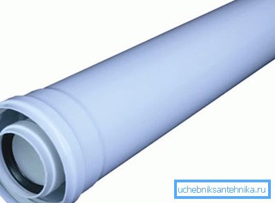Tuyau en plastique coaxial pour cheminée de chaudière à gaz