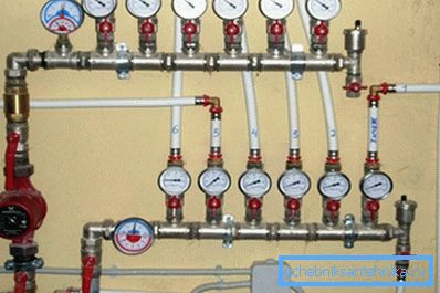 Noeud collecteur du système de chauffage radial Noeud collecteur du système de chauffage radial