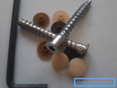 Confirmats, clé à douille et bouchons en plastique Confirmats, clé à douille et bouchons en plastique