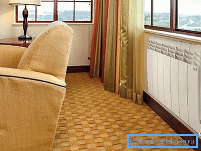 Le convecteur s'intègre parfaitement à l'intérieur moderne. Le convecteur s'intègre parfaitement à l'intérieur moderne.