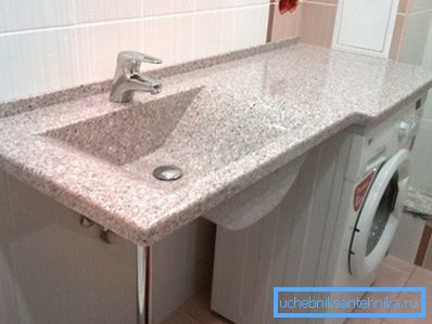 Comptoir de salle de bain en Corian