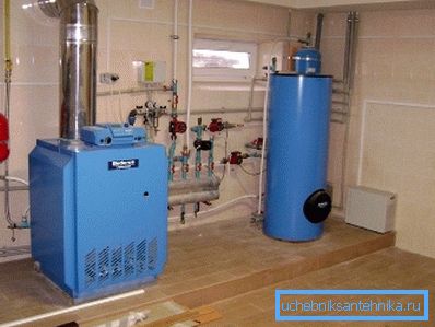 La chaudière à combustible liquide a besoin d'une pièce séparée.