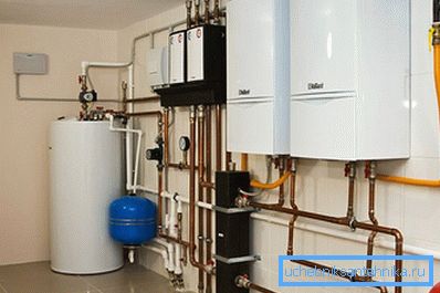 Chaufferie dans un projet de maison privée