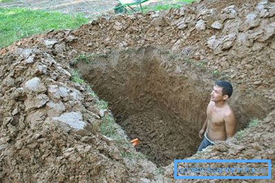 Fossé sous la fosse septique