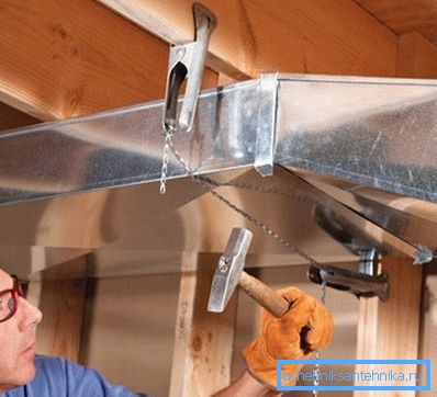 Fixation des conduits d'air au plafond avec vos propres mains Fixation des conduits d'air au plafond avec vos propres mains